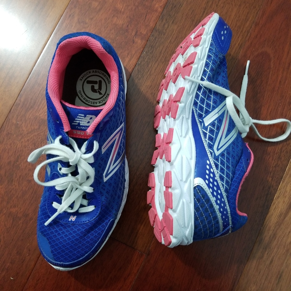 NB Blue Women's 590v3 Tunning Shoes 80420-2S4 - Picture 5 of 6